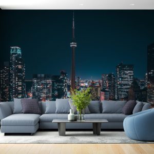 Toronto Cityscape at Night Wallpaper