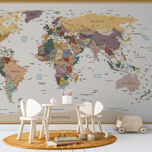 Political World Map Wallpaper