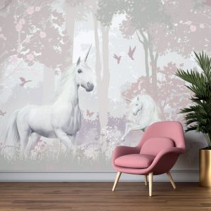 Fantastic Unicorn Forest Wallpaper