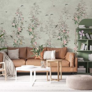 Birds on Branch 3D Wallpaper
