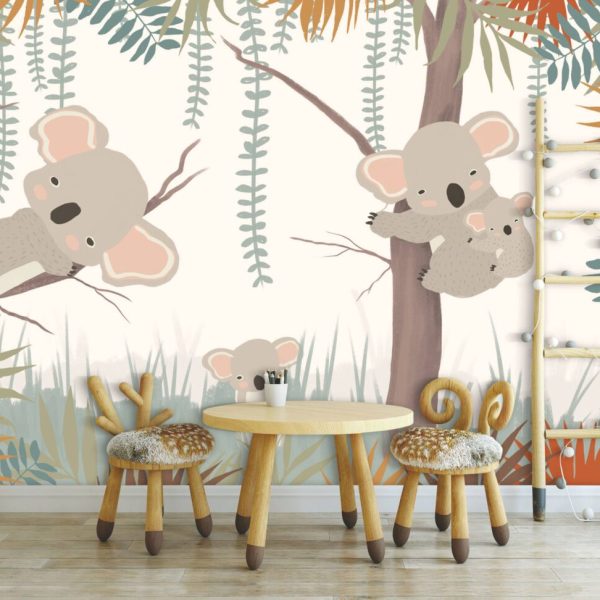 Cute Koala Kids Room Nursey Wall Mural