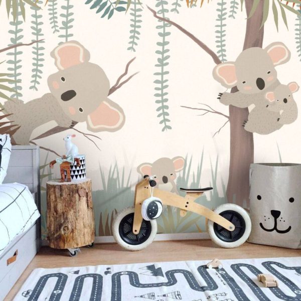 Cute Koala Kids Room Nursey Wall Mural